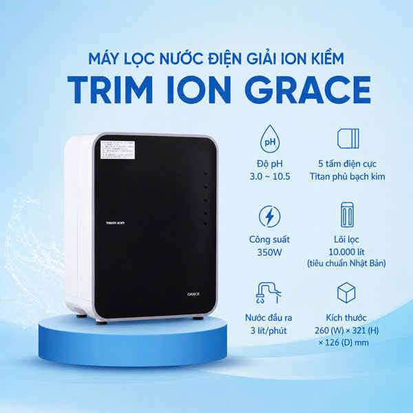 Máy Lọc Nước Điện Giải Ion Kiềm Trim Ion GRACE thumbnail