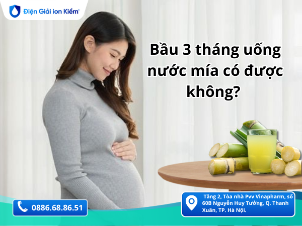 ảnh Bầu 3 tháng uống nước mía có được không? Giải đáp cho mẹ bầu
