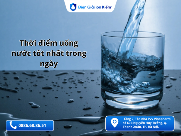 ảnh Thời điểm uống nước tốt nhất trong ngày: Khung giờ uống nước tốt cho sức khỏe